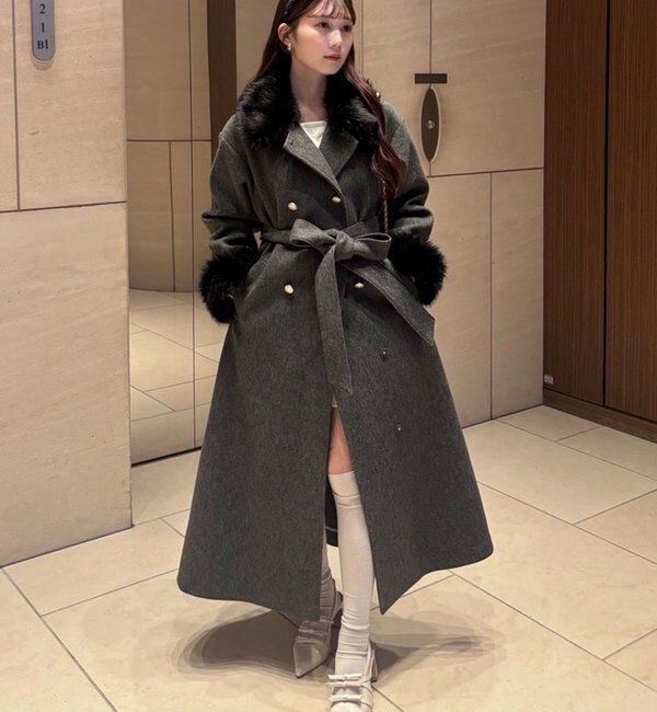  「ファー付マルチロングコート」|その他|