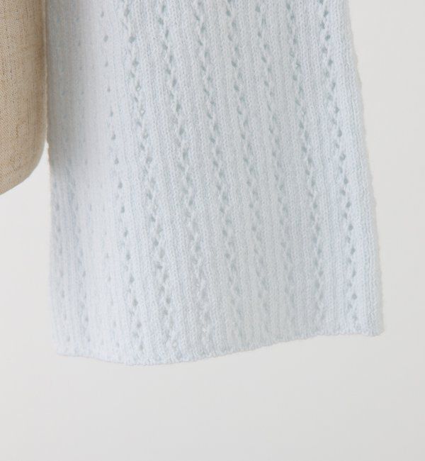  「キラキラボタンアイレットカーデ」|ニット・セーター|