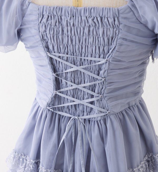  「【Tulle Collection】ティアードミニワンピース」|ワンピース|