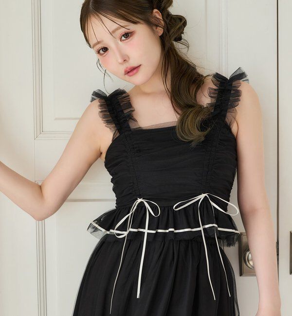  「【Tulle Collection】チュールロングスカート」|スカート|