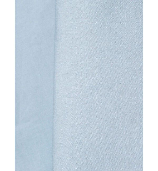 mizuiro ind「mizuiro ind ハーフスリーブスタンドカラーワイドシャツ」|シャツ・ブラウス|