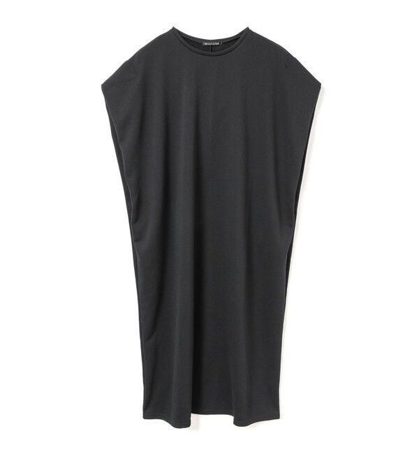 mizuiro ind「mizuiro ind ドライフレンチテリーノースリーブロングワンピース」|ワンピース|ブラック