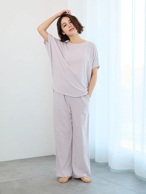 Te chichi「ワンポイント刺繍ストレートイージーパンツ」|その他|