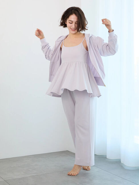 Te chichi「ワンポイント刺繍ストレートイージーパンツ」|その他|