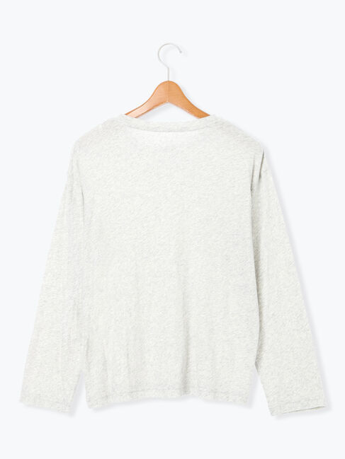 Lugnoncure「シフォン天竺クルーネック長袖トップス」|その他|