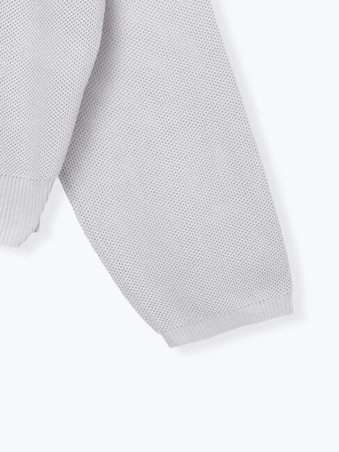 Lugnoncure「メッシュ編みWジップカーディガン」|カーディガン|