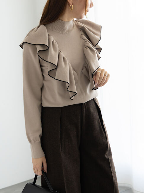 Te chichi「ラッフルフリルニット」|ニット・セーター|