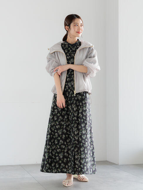 Te chichi「【LIBERTY FABRICS】ウエストタックワンピース」|ワンピース|