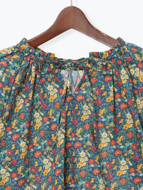 Te chichi「【LIBERTY FABRICS】フリルネックブラウス」|シャツ・ブラウス|