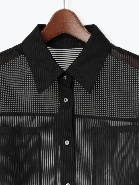 Te chichi「シアーコードストライプシャツ」|シャツ・ブラウス|