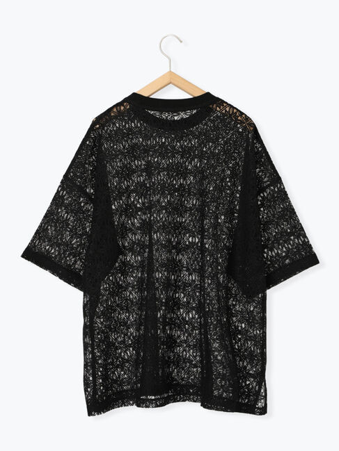 Samansa Mos2 blue「レースTシャツ」|Tシャツ・カットソー|