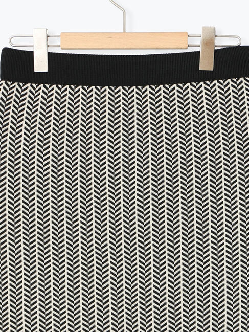 Samansa Mos2 blue「ニットストレートスカート」|スカート|