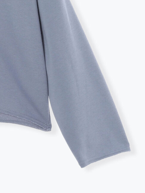 Samansa Mos2 blue「◎裏毛深Vネックプルオーバー」|Tシャツ・カットソー|