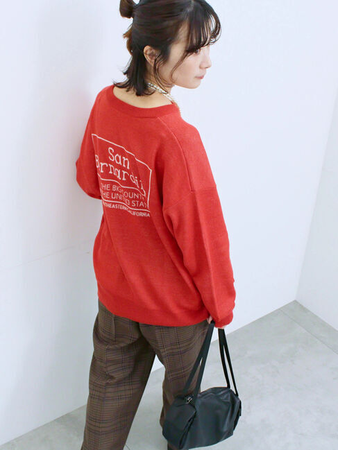 Samansa Mos2 blue「カチオン染めチェックパンツ」|その他|