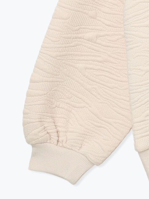 Samansa Mos2 blue「ジャガードダンボールプルオーバー」|Tシャツ・カットソー|