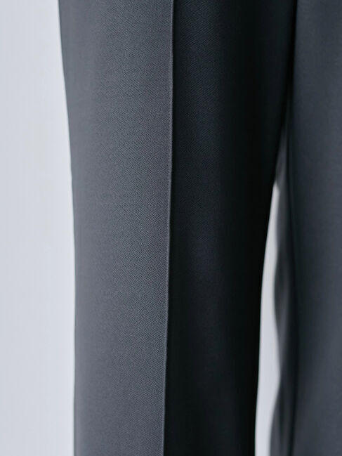 Samansa Mos2 blue「カットジョーゼット裏ボンディングパンツ」|その他|