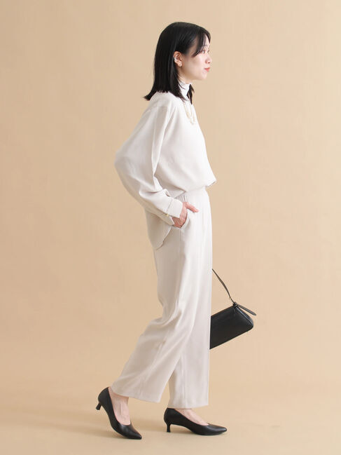 sm2rhythm「ノーカラーブラウス」|シャツ・ブラウス|