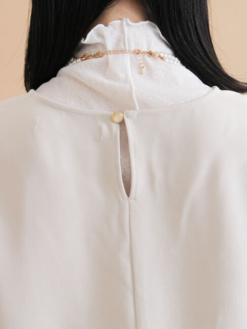 sm2rhythm「ノーカラーブラウス」|シャツ・ブラウス|