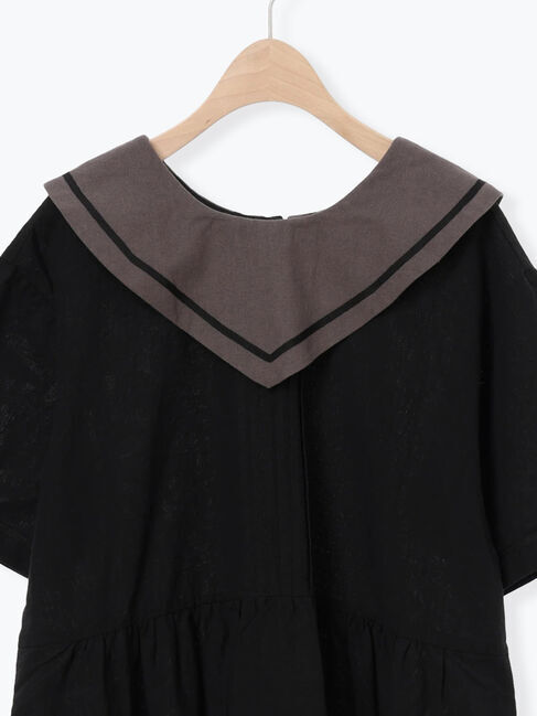 Samansa Mos2「ビッグ襟前後2WAYワンピース」|ワンピース|