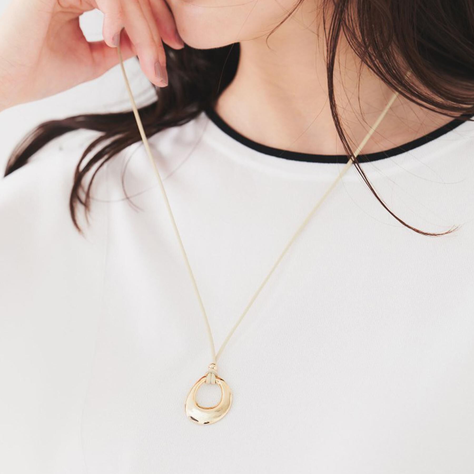 UNTITLED「リングコードトップネックレス」|ネックレス|