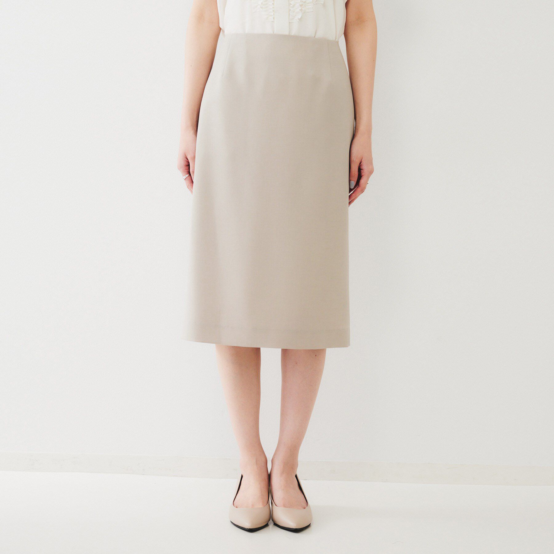 UNTITLED「【通勤スーツ】ライトウェイト タイトスカート」|スカート|