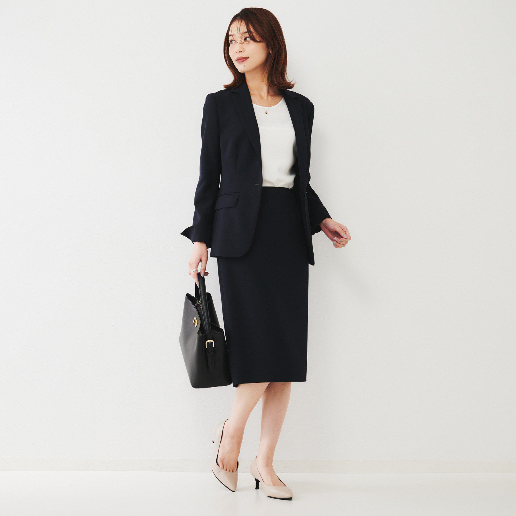 UNTITLED「【通勤スーツ】ライトウェイト タイトスカート」|スカート|