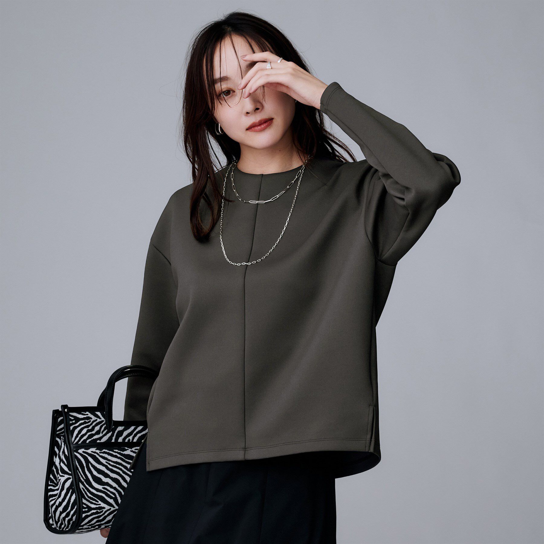 UNTITLED「【セットアップ可/洗える】ダンボールジャージ プルオーバー」|Tシャツ・カットソー|