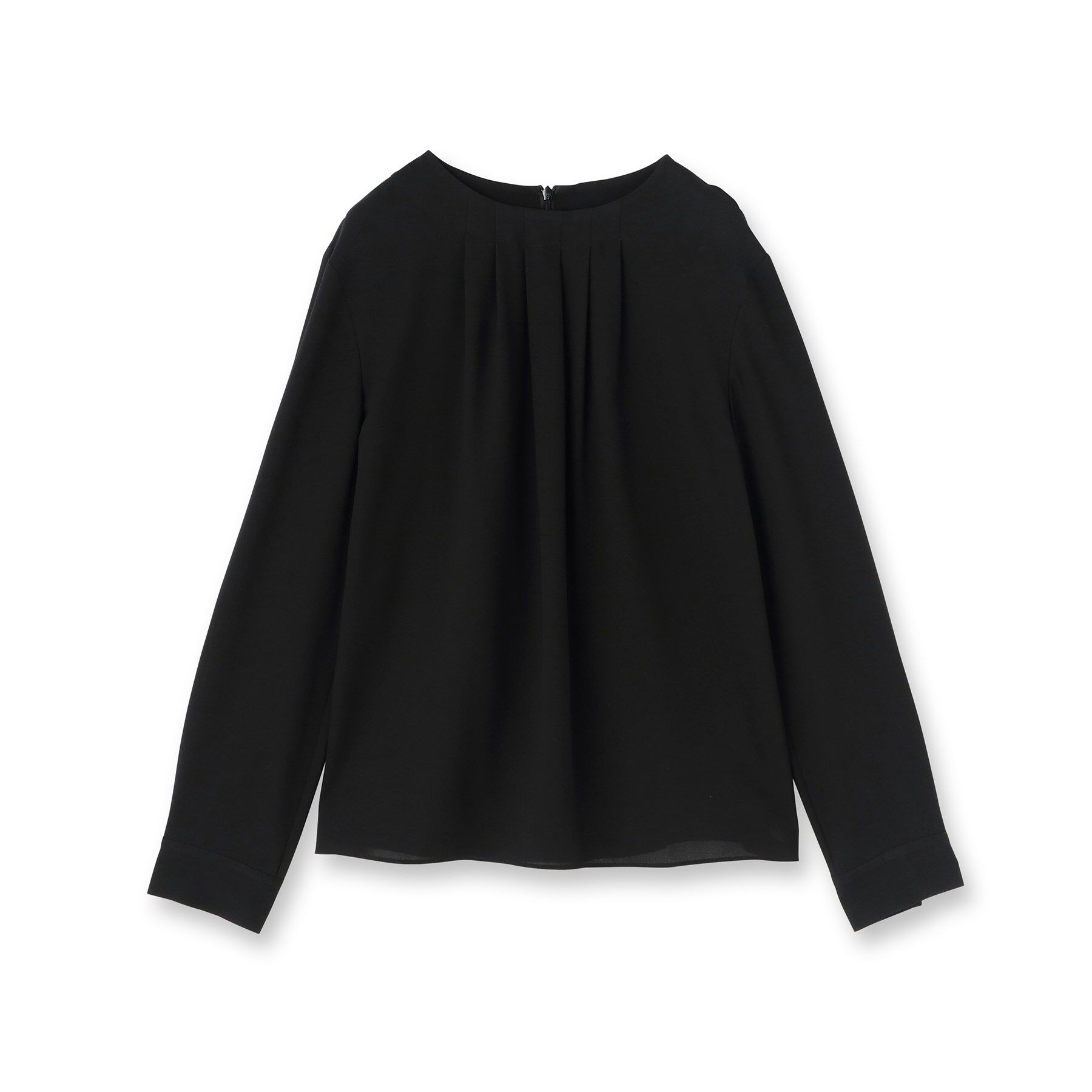 UNTITLED「【洗える/フォーマル/スーツインナー】タックブラウス」|シャツ・ブラウス|