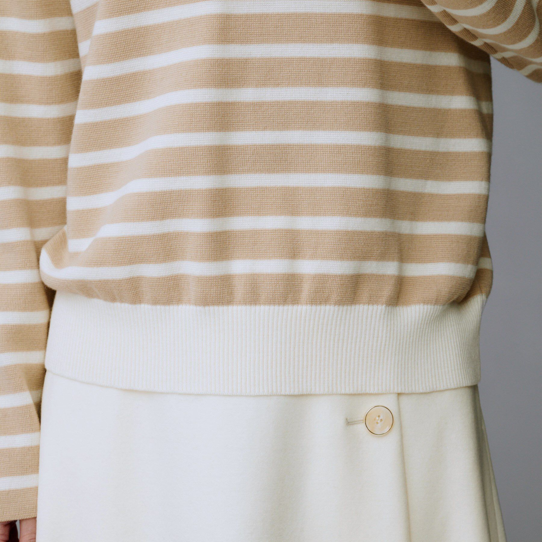 UNTITLED「【洗える】モックネックミラノリブニット」|ニット・セーター|