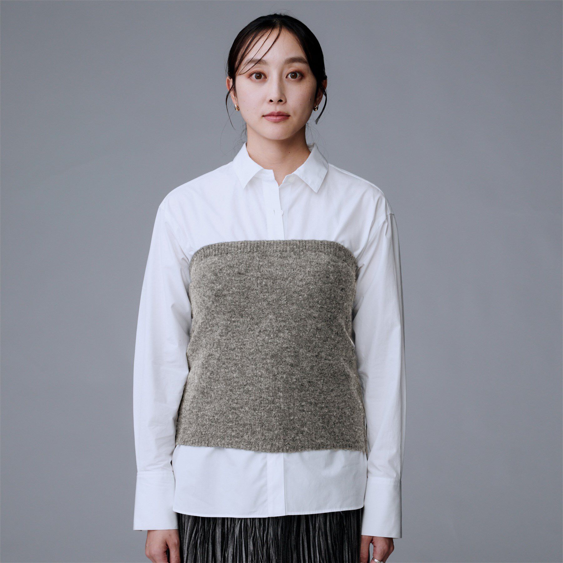 UNTITLED「【トレンド/柔らかな素材感】ビスチェセットカーディガン」|カーディガン|