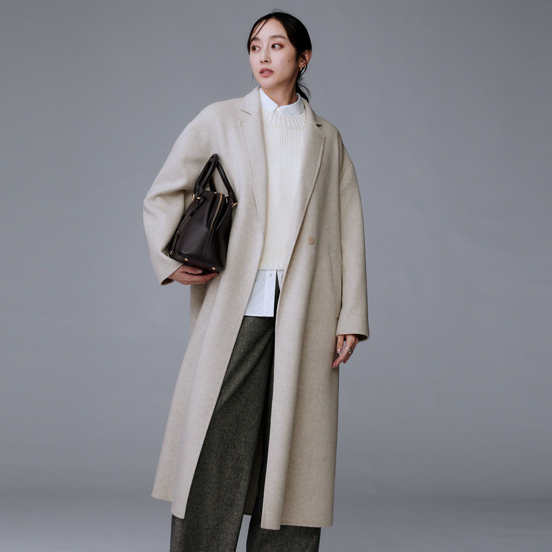 UNTITLED「【ロング丈/軽やか】テーラード　リバーコート」|チェスターコート|