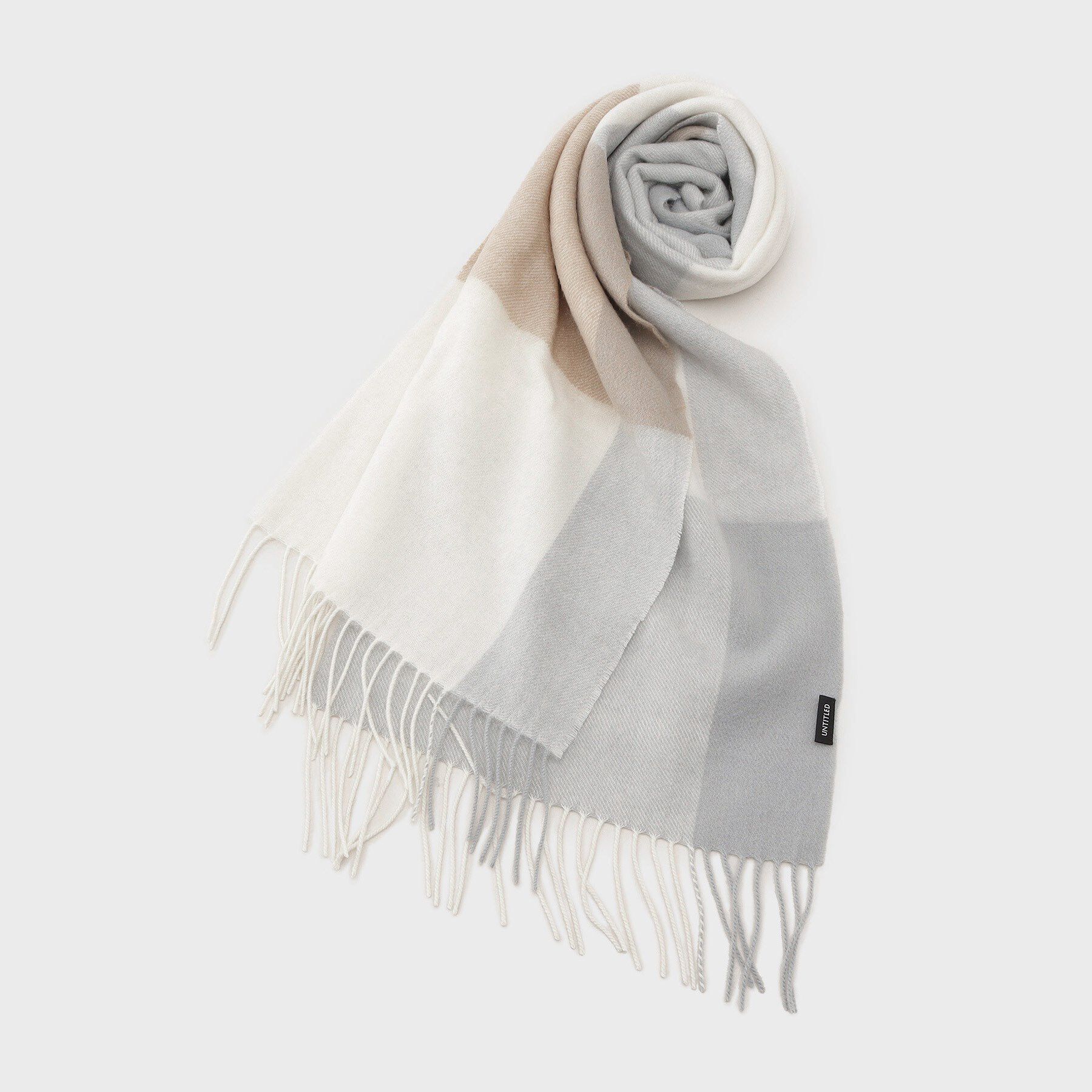 UNTITLED「【名品／定番人気】ウールチェックマフラー」|ストール|