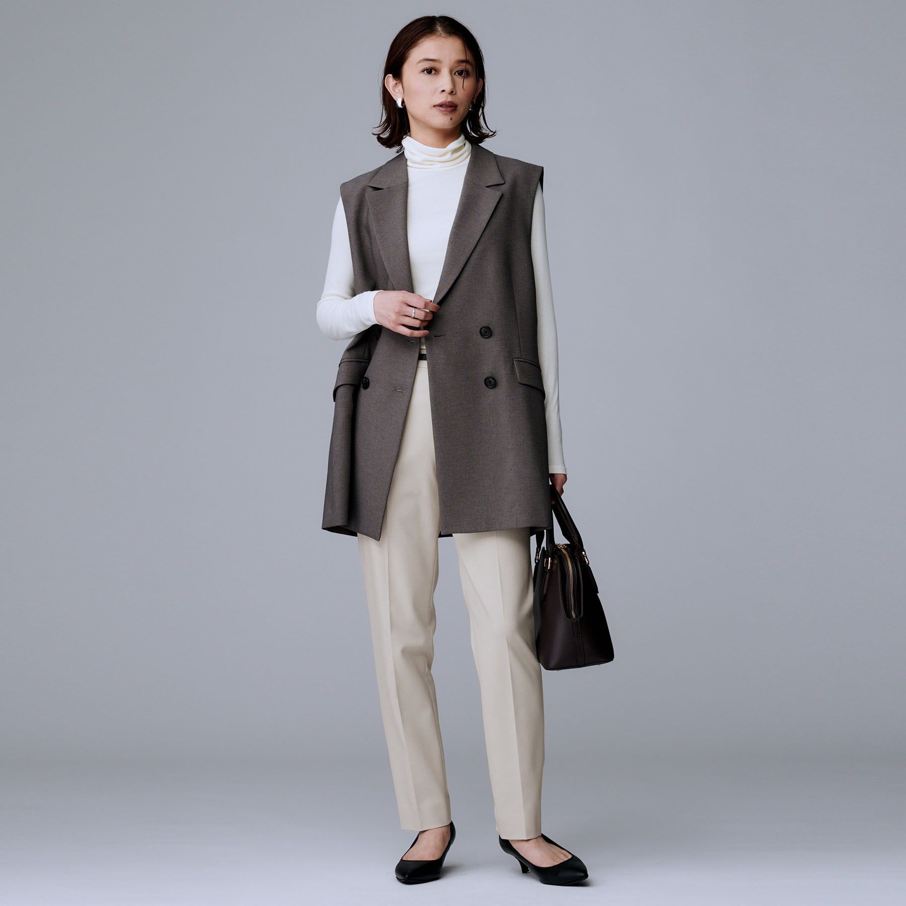 UNTITLED「【あったか素材/ストレッチ性】裏起毛テーパードパンツ」|その他|