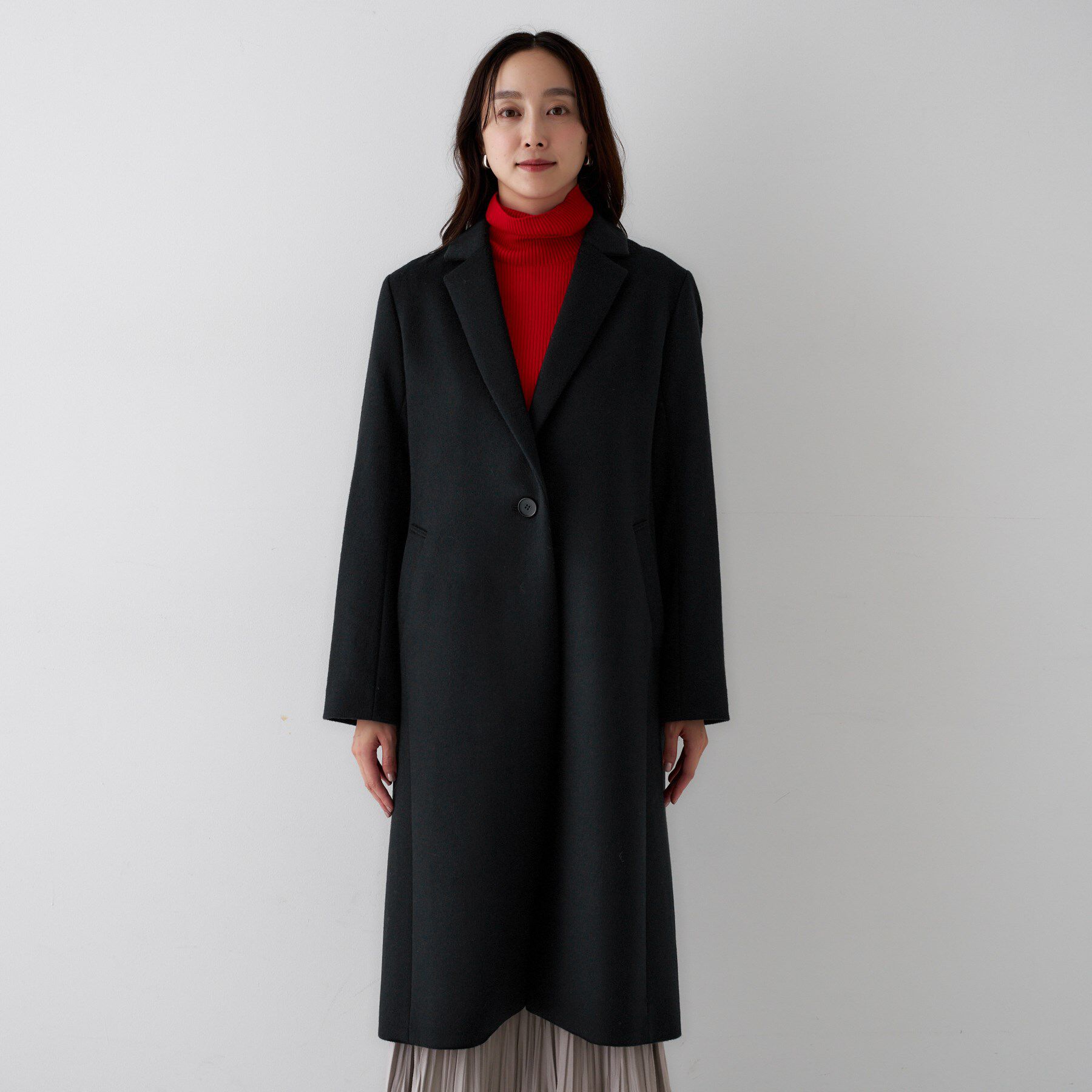 UNTITLED「【スタイリッシュ／オンオフ兼用】ウールチェスターコート」|チェスターコート|