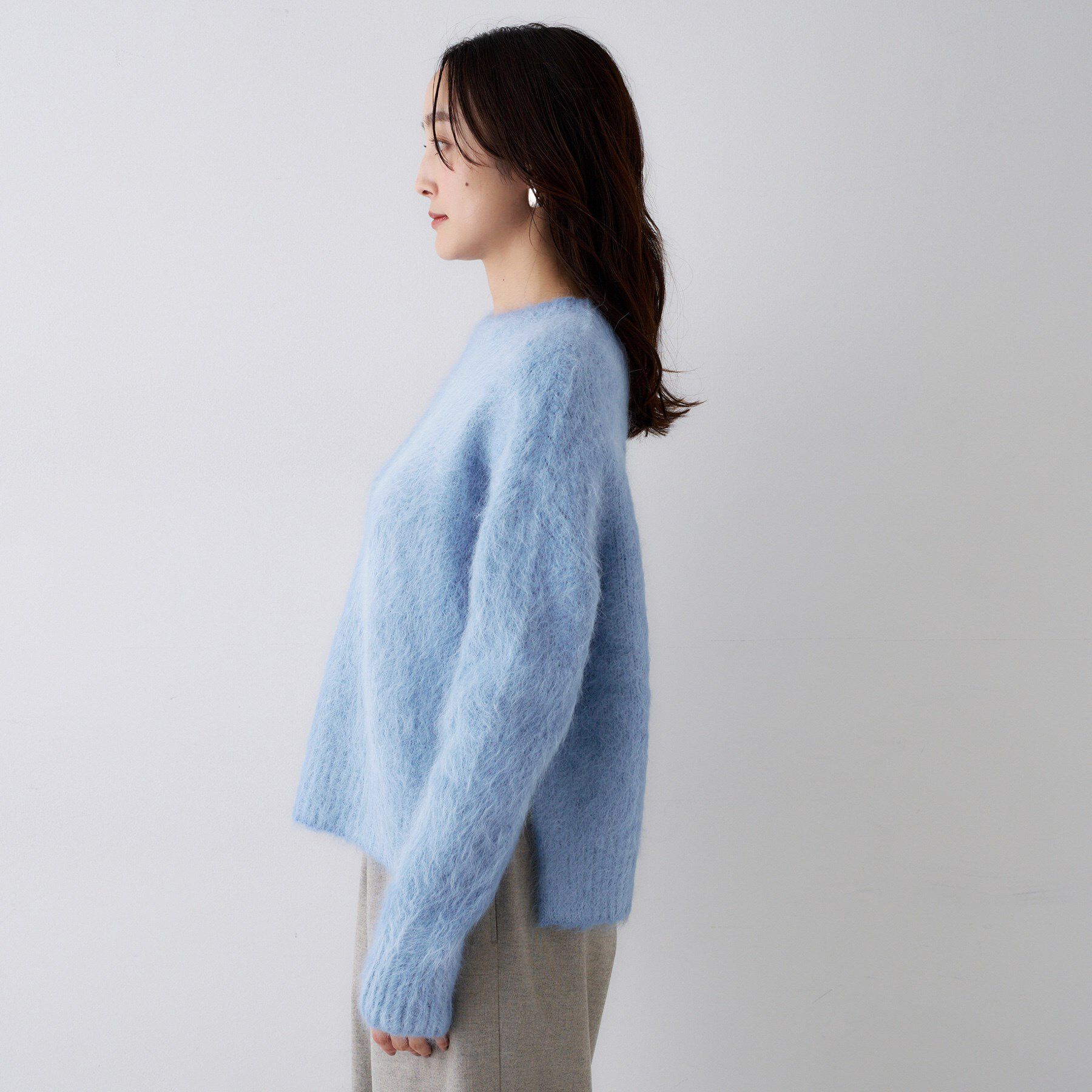 UNTITLED「【ゆったり】アルパカ混シャギーニット」|ニット・セーター|