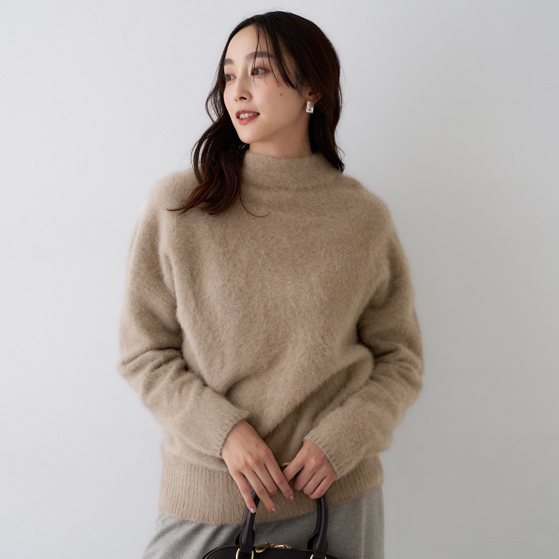 UNTITLED「【大人な品格/ふわふわニット】フォックスカシミヤ コクーンニット」|ニット・セーター|