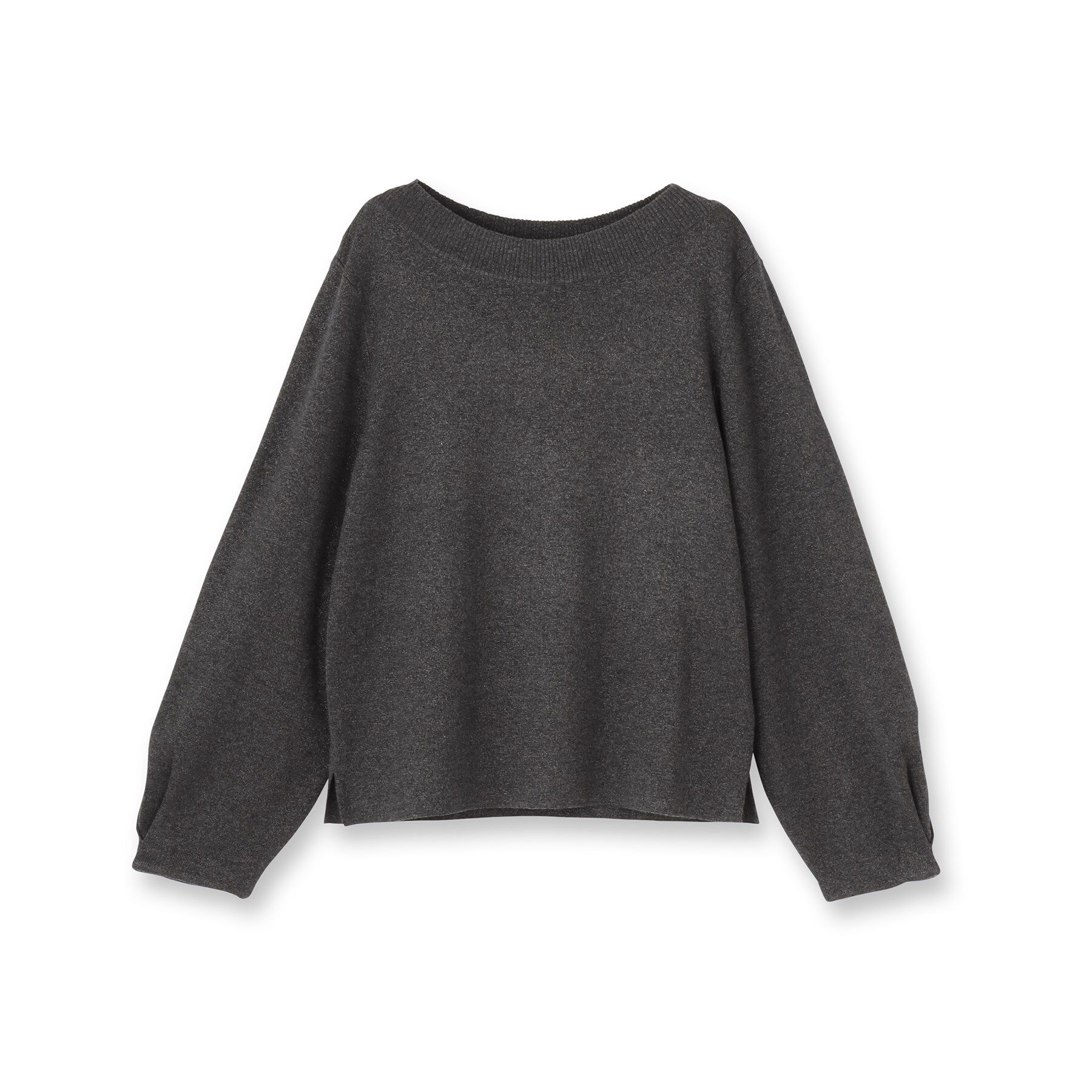 UNTITLED「【きれいめ/洗える】ラメ入りワイドボートネックニット」|ニット・セーター|