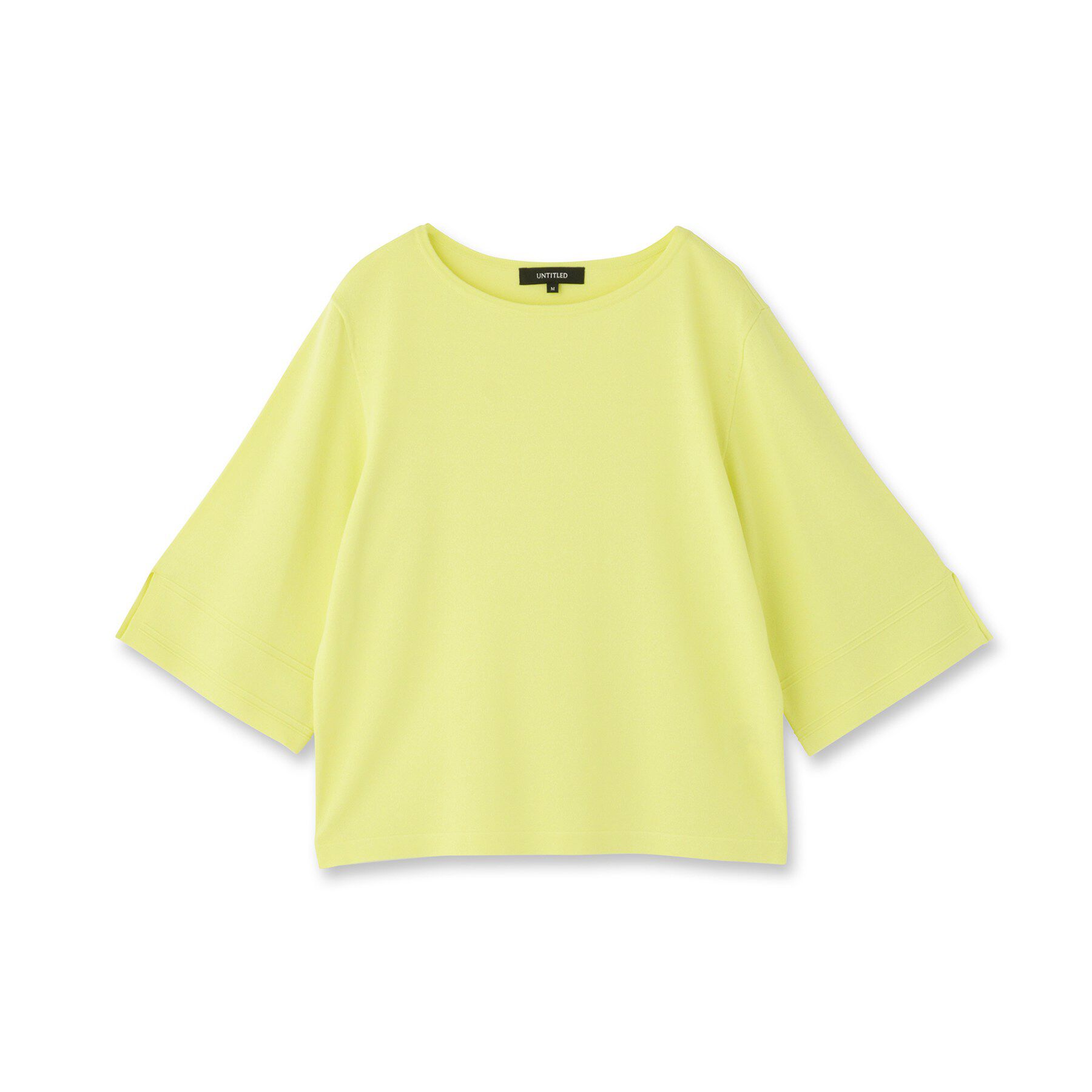 UNTITLED「【洗える/清涼感】袖スリットニットプルオーバー」|ニット・セーター|