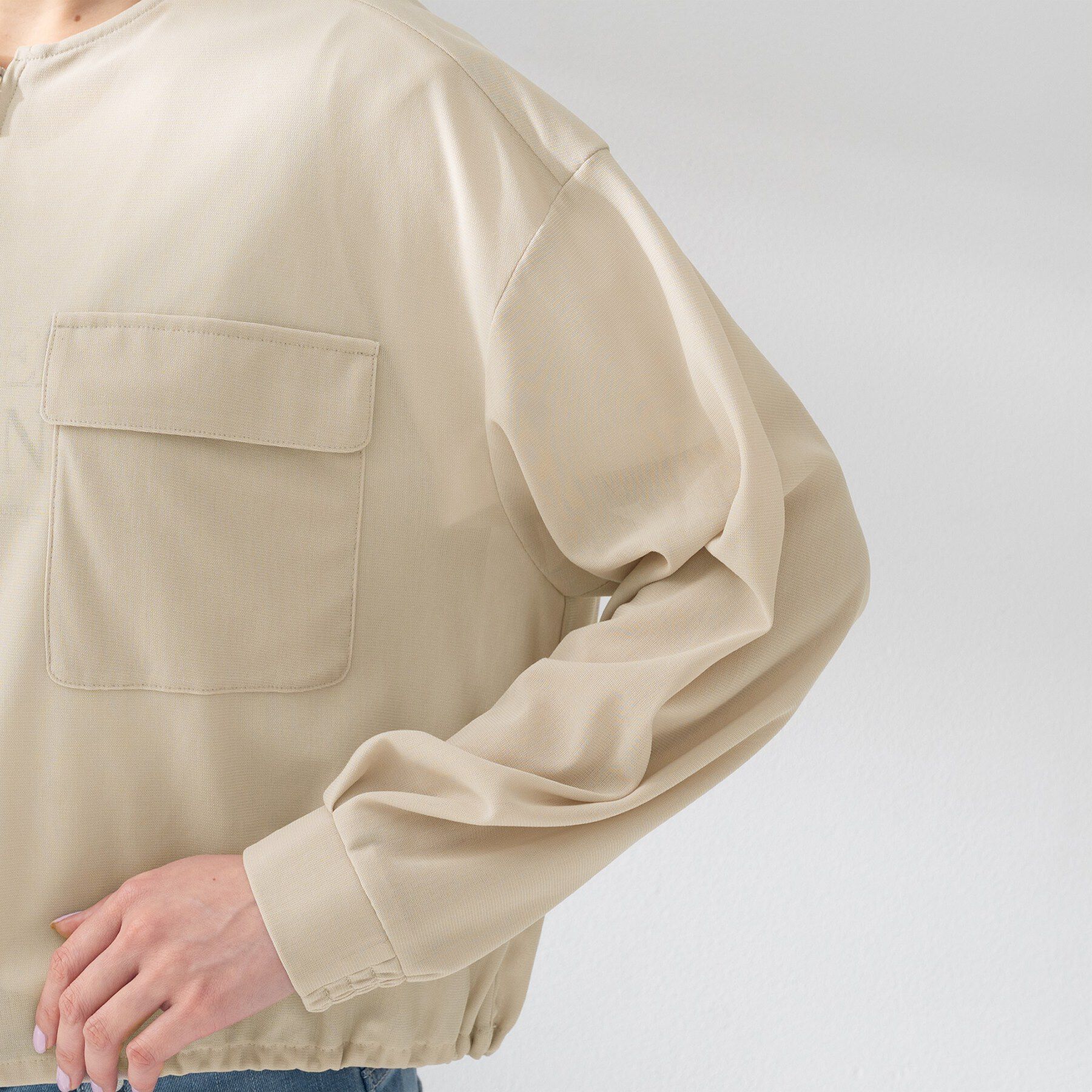 UNTITLED「【古畑星夏さん着用/洗える】シアーブルゾン」|ブルゾン・スタジャン|