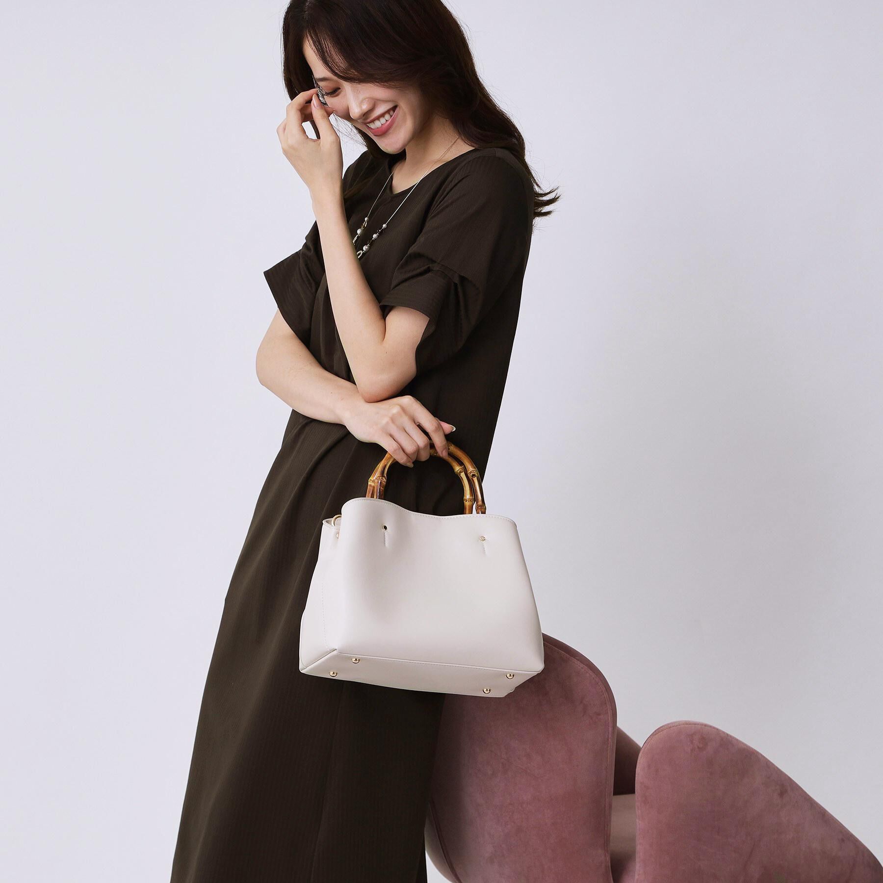 COUP DE CHANCE「【手洗い可／日本製】リラクシーワンピース」|ワンピース|ブラウン(044)