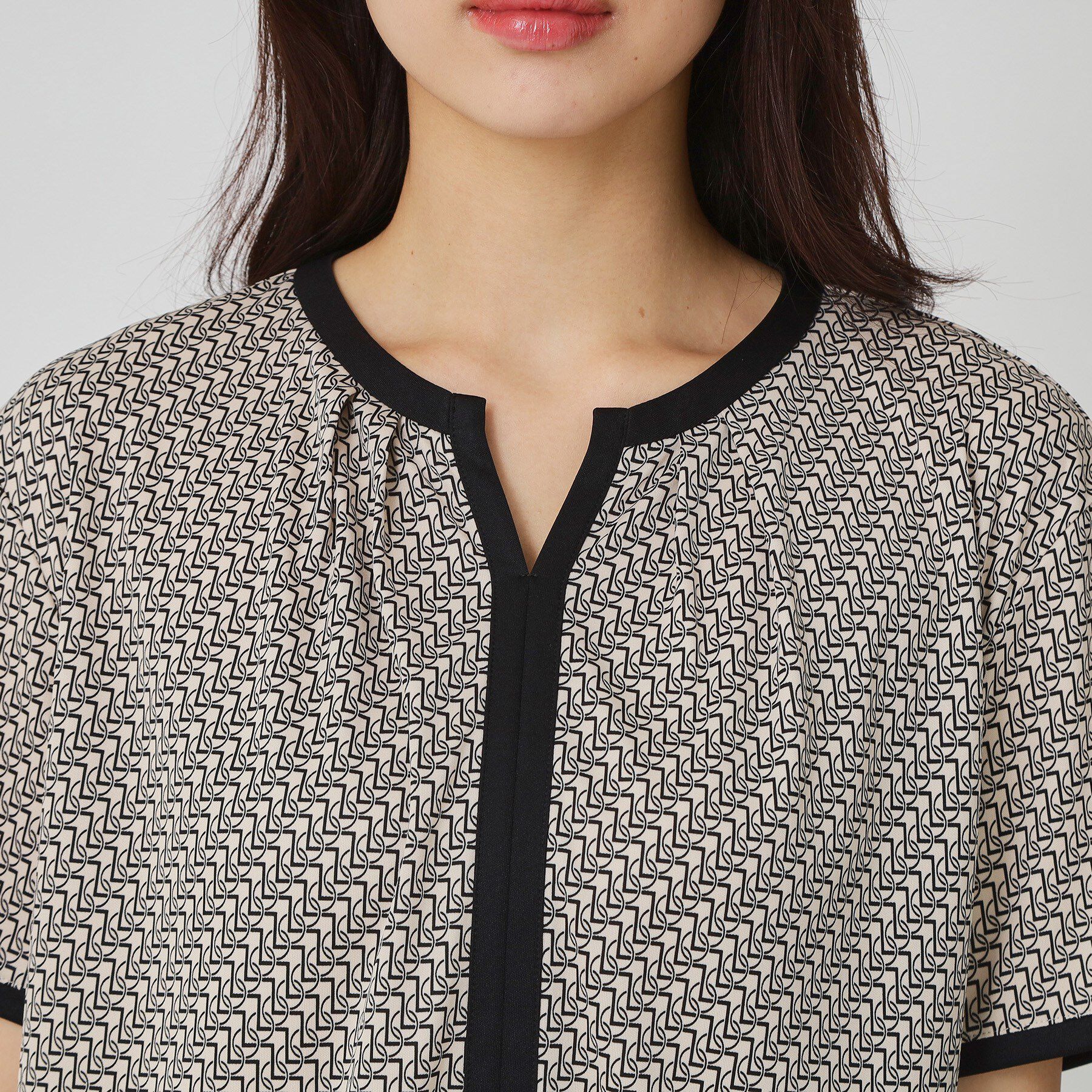 COUP DE CHANCE「【手洗い可／日本製】柄トップス」|シャツ・ブラウス|