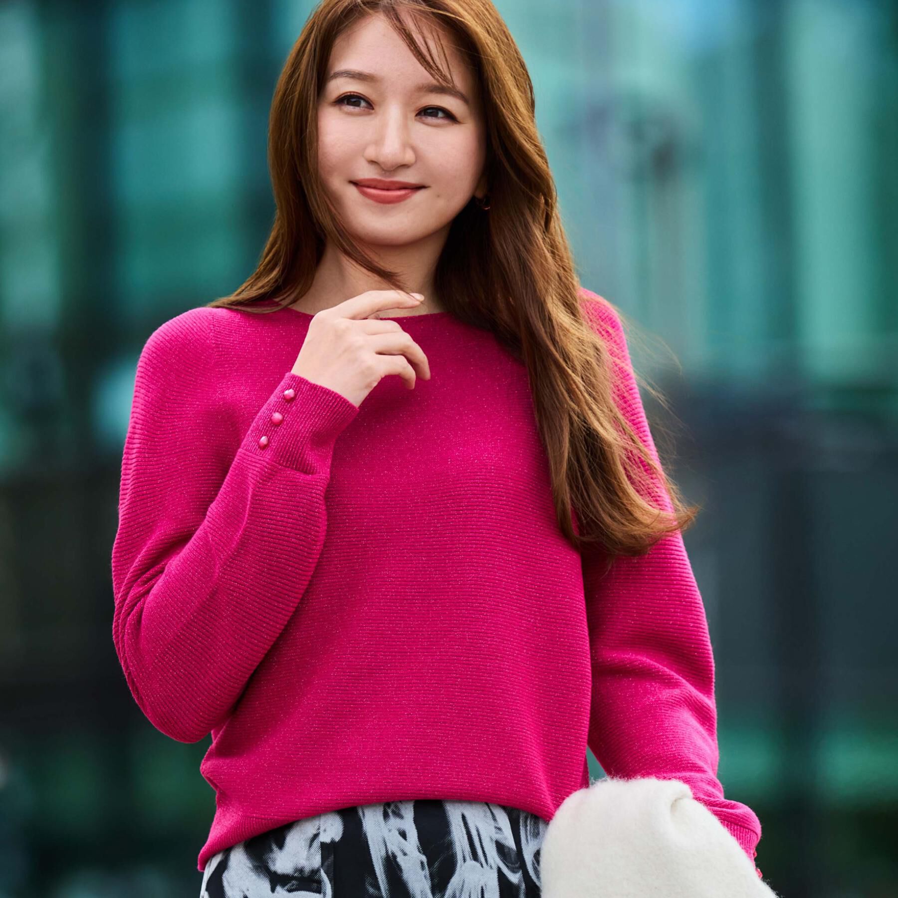 COUP DE CHANCE「【手洗い可／日本製／ホールガーメント】ラメ混ドルマンニットトップス」|ニット・セーター|