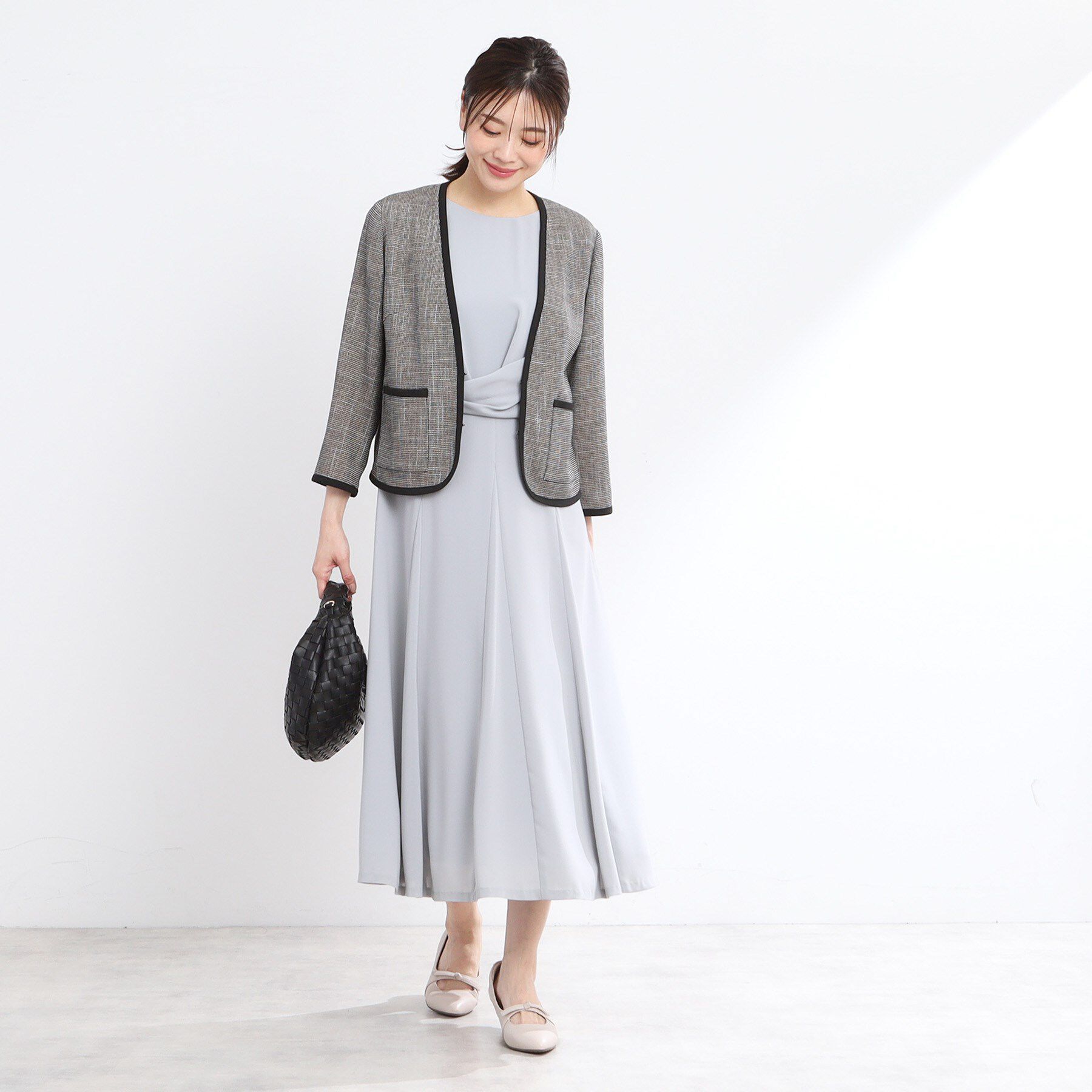 Reflect「【夏SALE／R‐QUALITY／手洗い可】パイピングジャケット」|ノーカラージャケット|