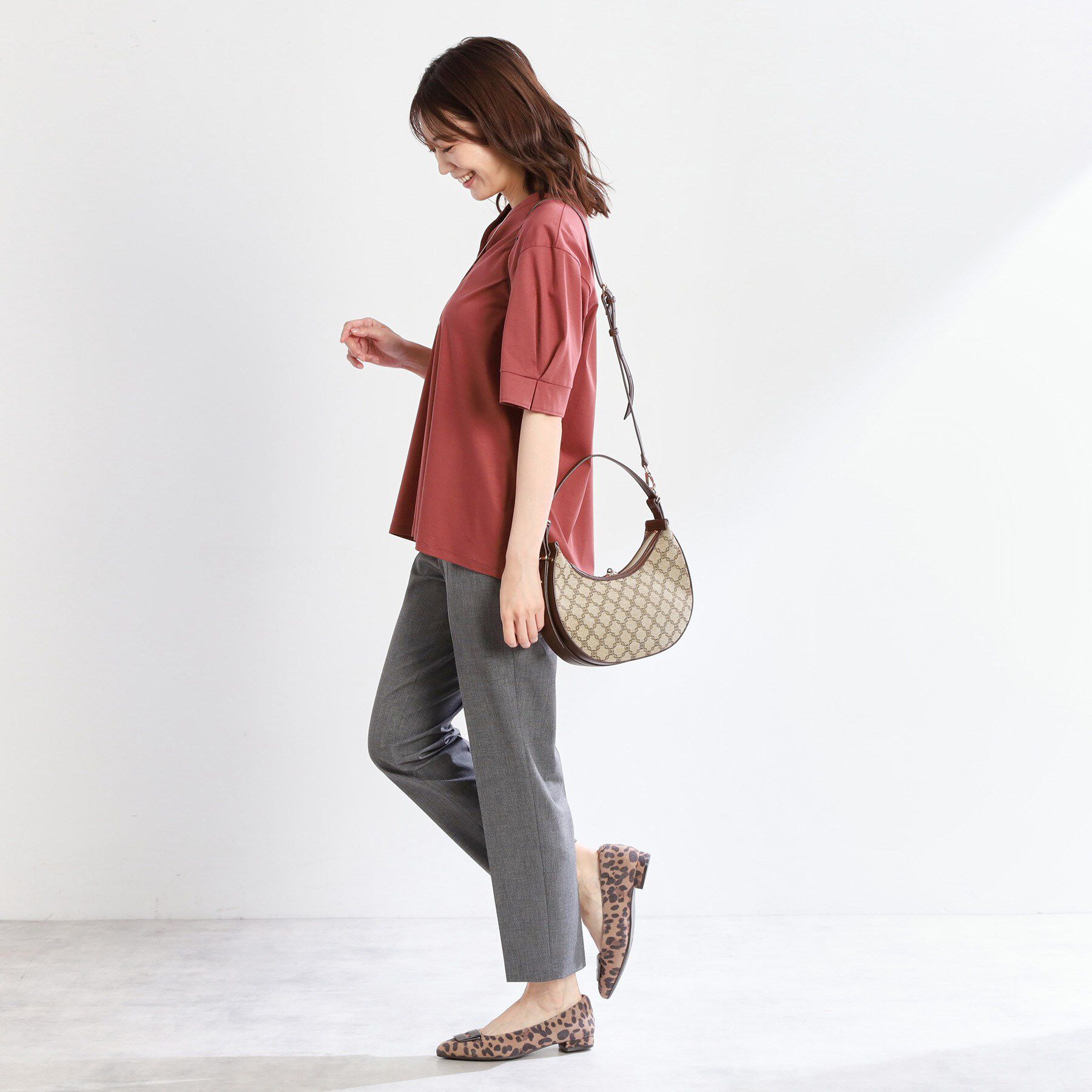 Reflect「【収納力◎／ショルダー付き】ジャカードワンショルダーバッグ」|ショルダー・メッセンジャー|