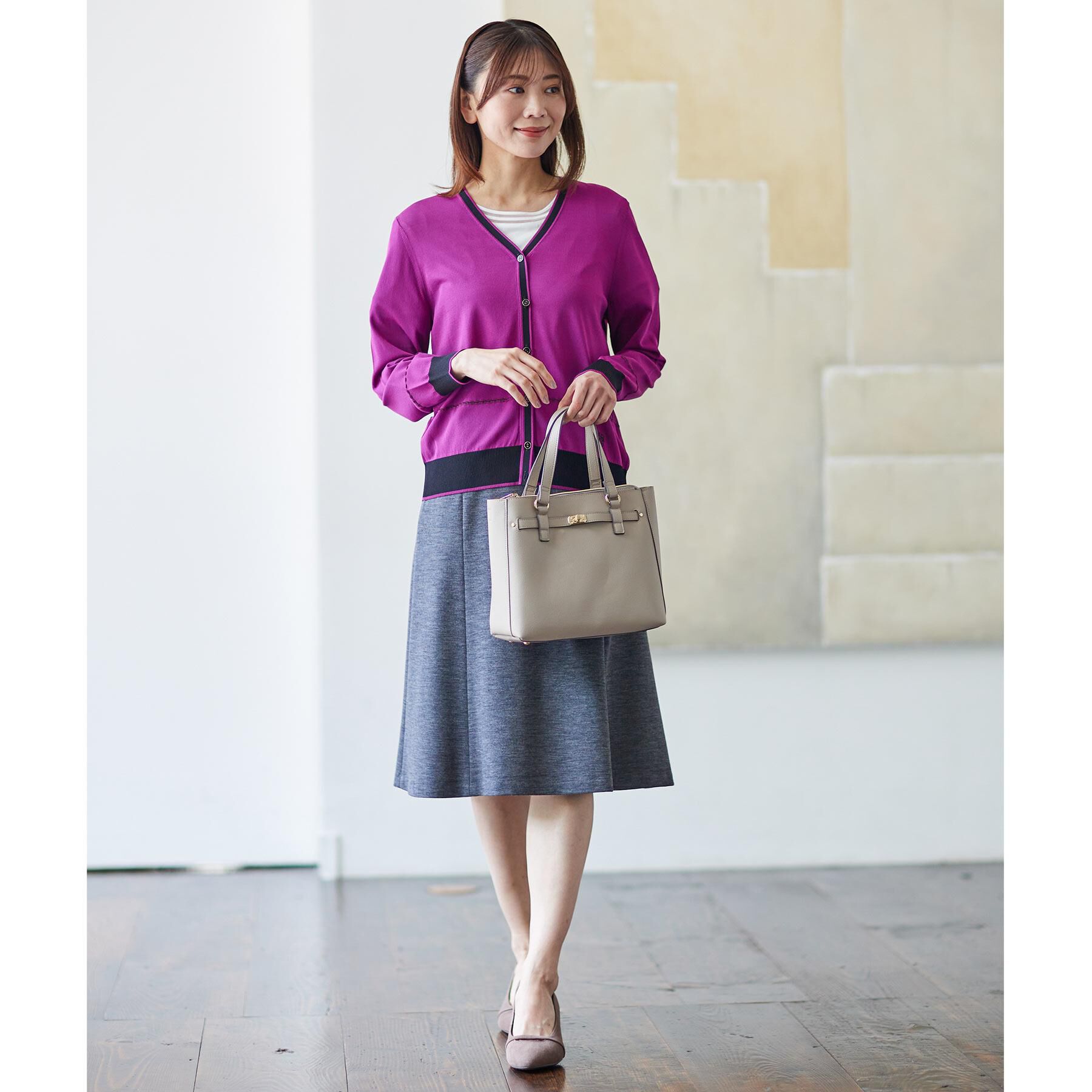 Reflect「【匠シリーズ／すっきり細見え／セットアップ可】ソフトフレアスカート」|スカート|