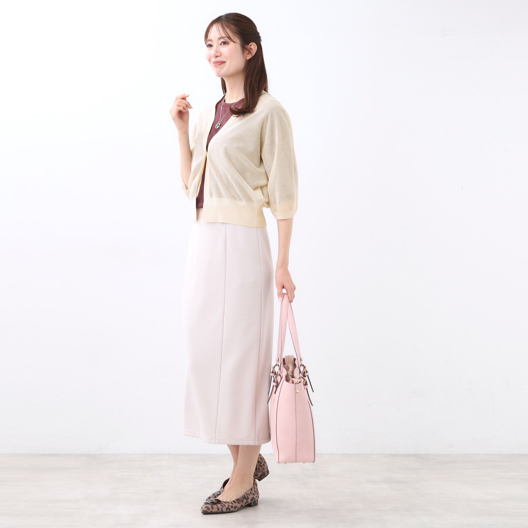 Reflect「【手洗い可】ボレロ風シアーカーディガン」|カーディガン|