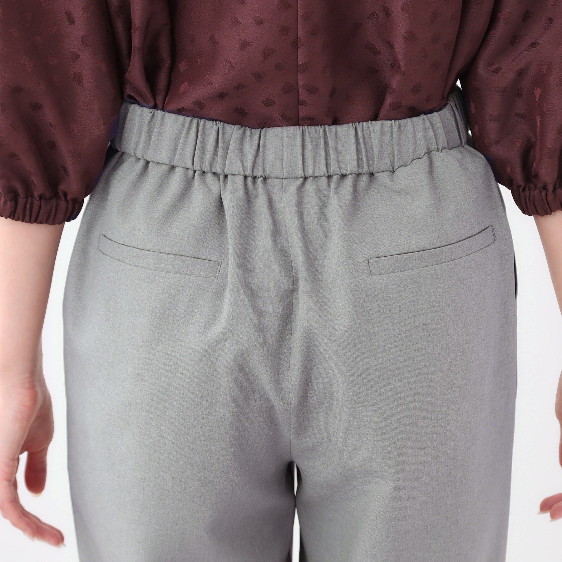 Reflect「【撥水加工で裾が汚れにくい◎／ウエスト総ゴム】ワイドストレートパンツ」|その他|