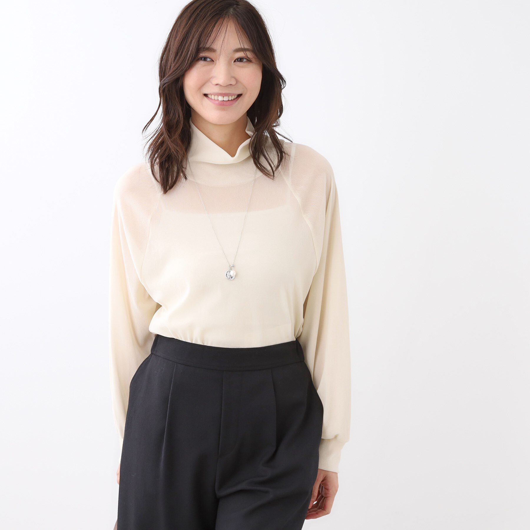 Reflect「【レイヤードスタイルのインナーに◎】タートル&times;ラグランスリーブプルオーバー」|Tシャツ・カットソー|