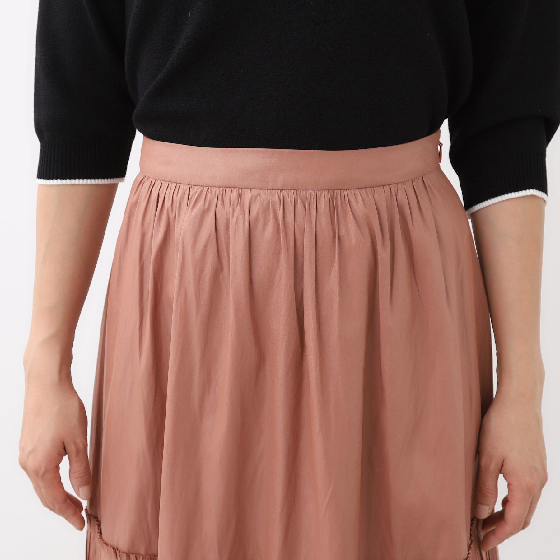 Reflect「【腰周りすっきり◎】プリーツギャザースカート」|スカート|