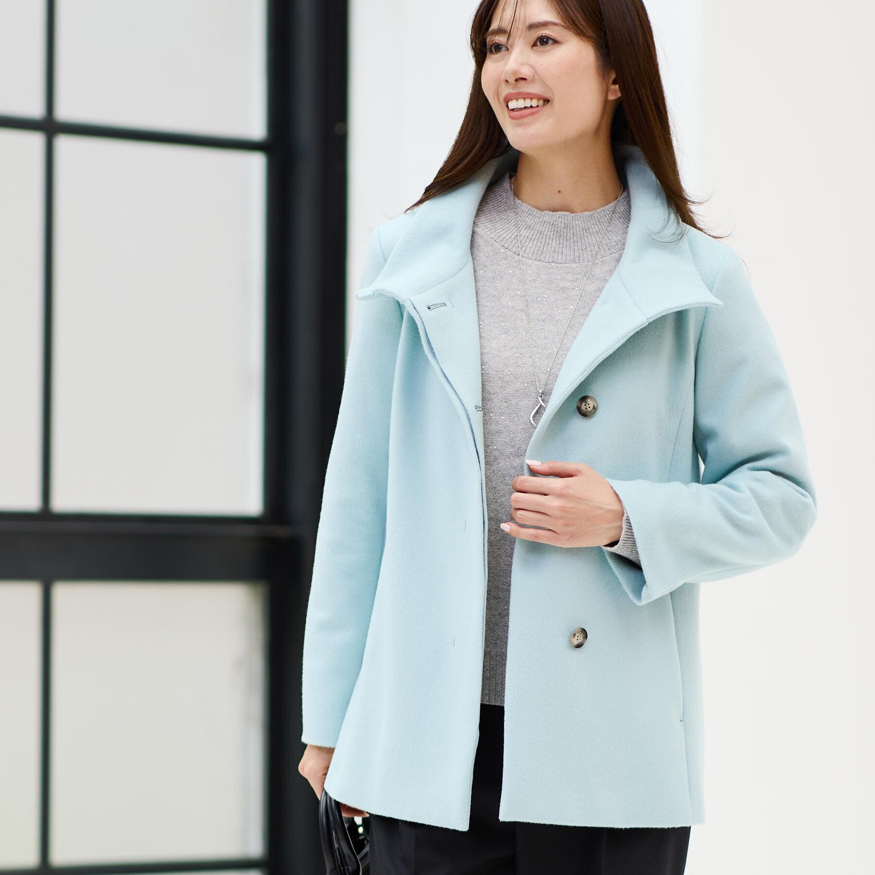 Reflect「【衿が顔に当たらない◎】スタンドネックミドルコート」|その他|